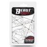 Beast Rings Lot de 3 Mini cockrings souples Beaded Set Transparents